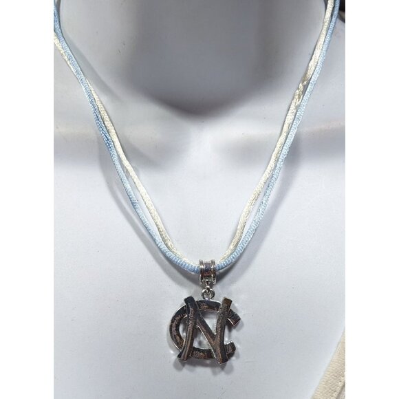 North Carolina State Blue And Silver Tone Pendant Necklace - Picture 2 of 7